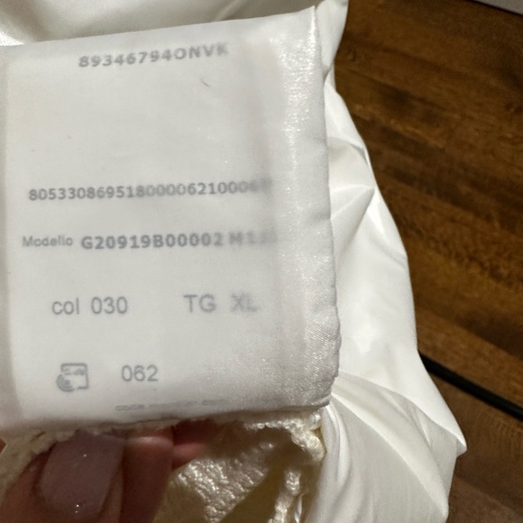 Montcler sweater jacket white XL - Picture 3 of 5